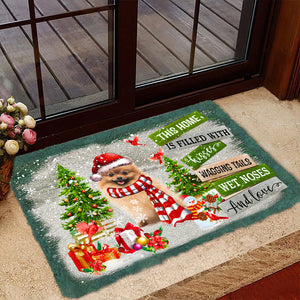 This Home Is Filled With Kisses/Pomeranian Doormat