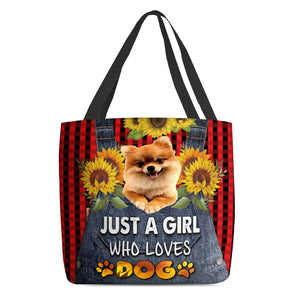 Pomeranian-Just A Girl Who Loves Dog Tote Bag