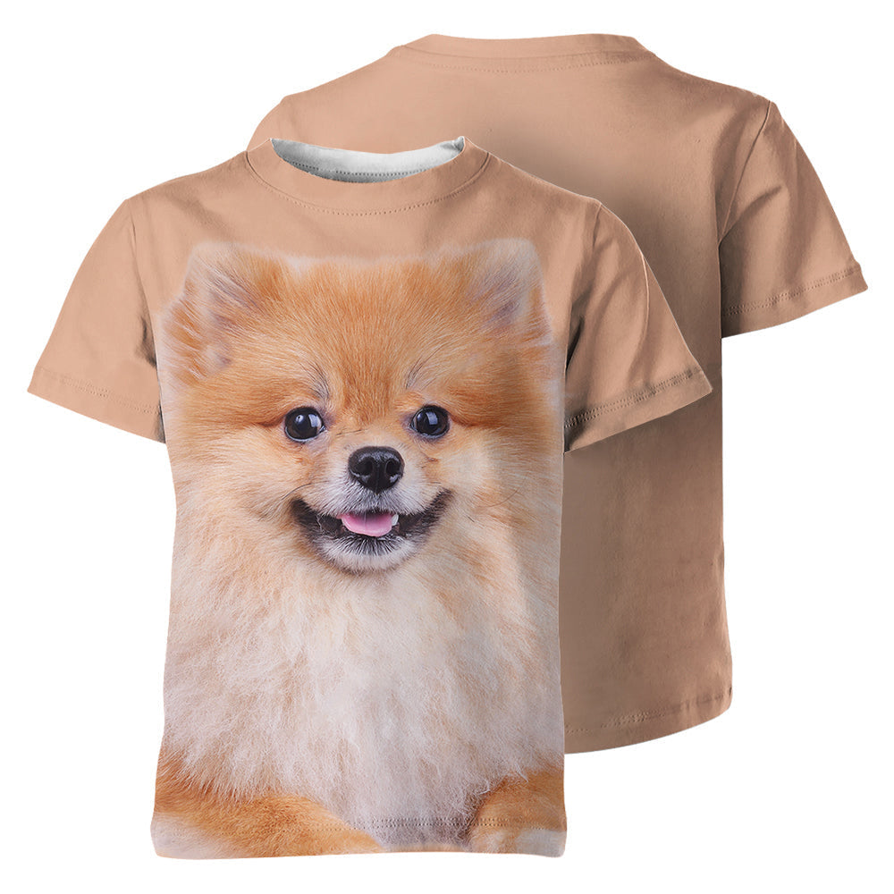 Pomeranian 3D Graphic Unisex T-shirt