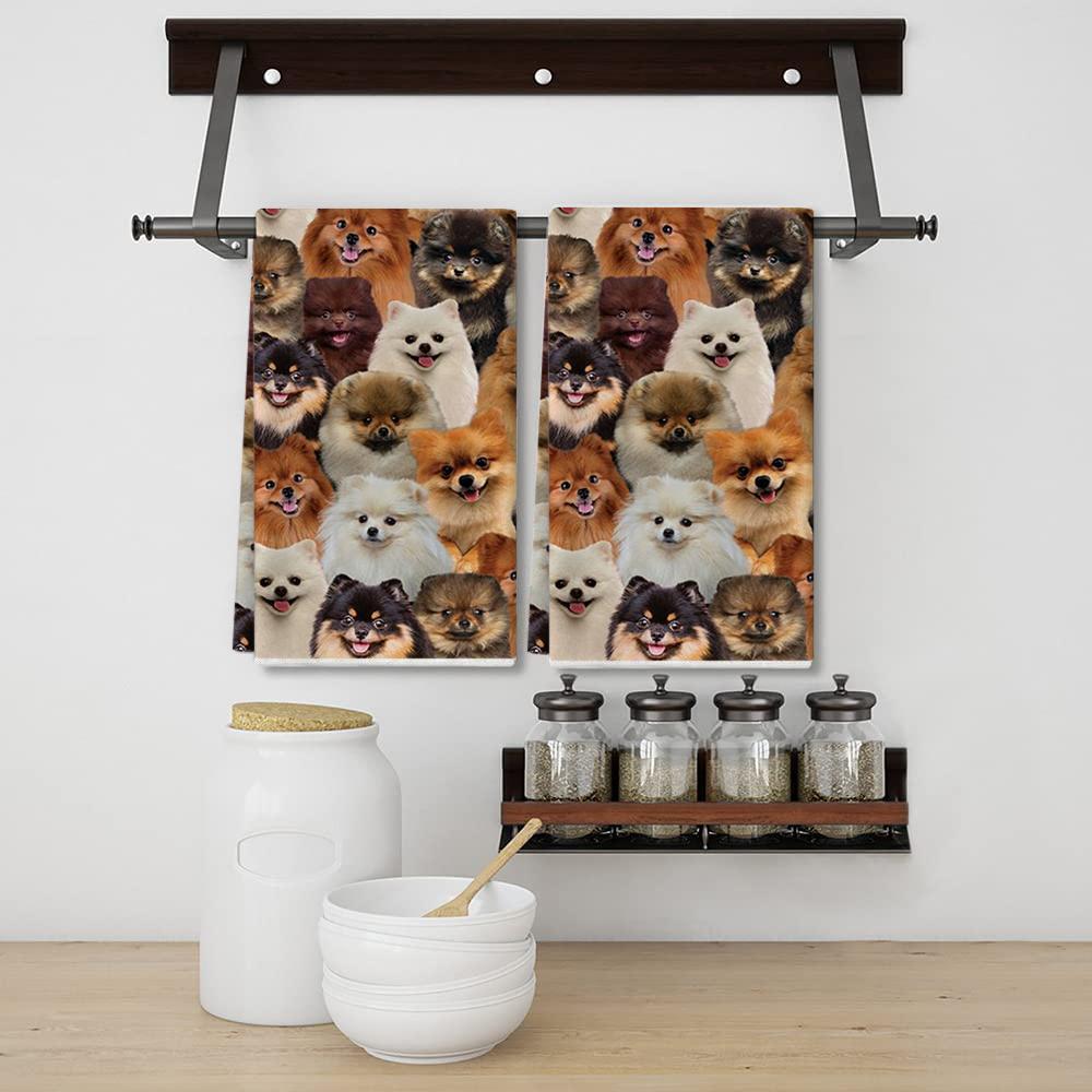 A Bunch Of Pomeranians Kitchen Towel