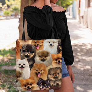 A  Bunch Of Pomeranians Tote Bag