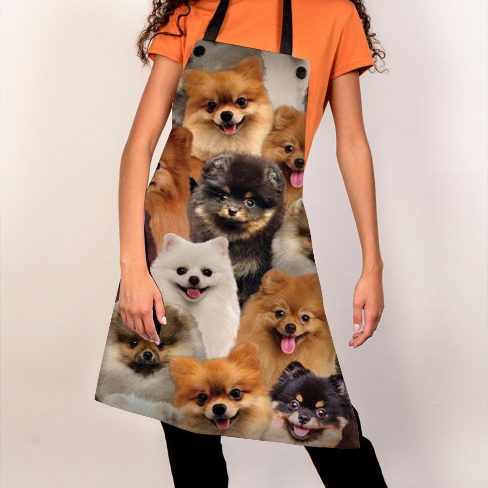 A Bunch Of Pomeranians Apron/Great Gift Idea For Christmas