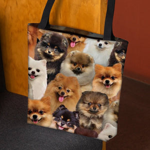 A  Bunch Of Pomeranians Tote Bag