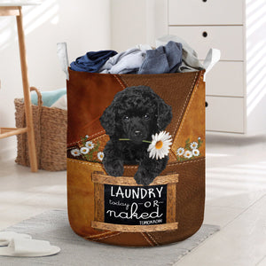 Poodle Laundry Today Or Naked Tomorrow Laundry Basket