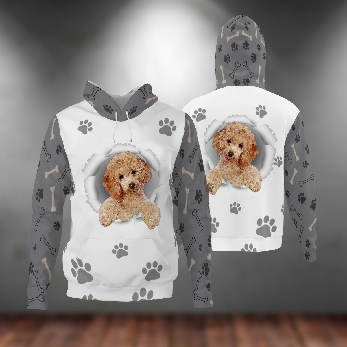 Poodle-Paw Dog Unisex Hoodie