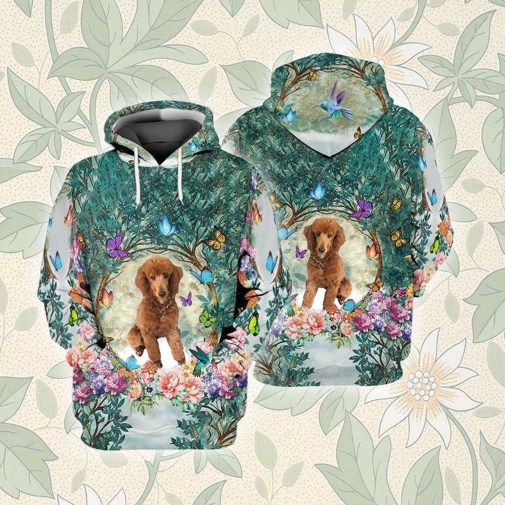 Poodle Among Forest Unisex Hoodie