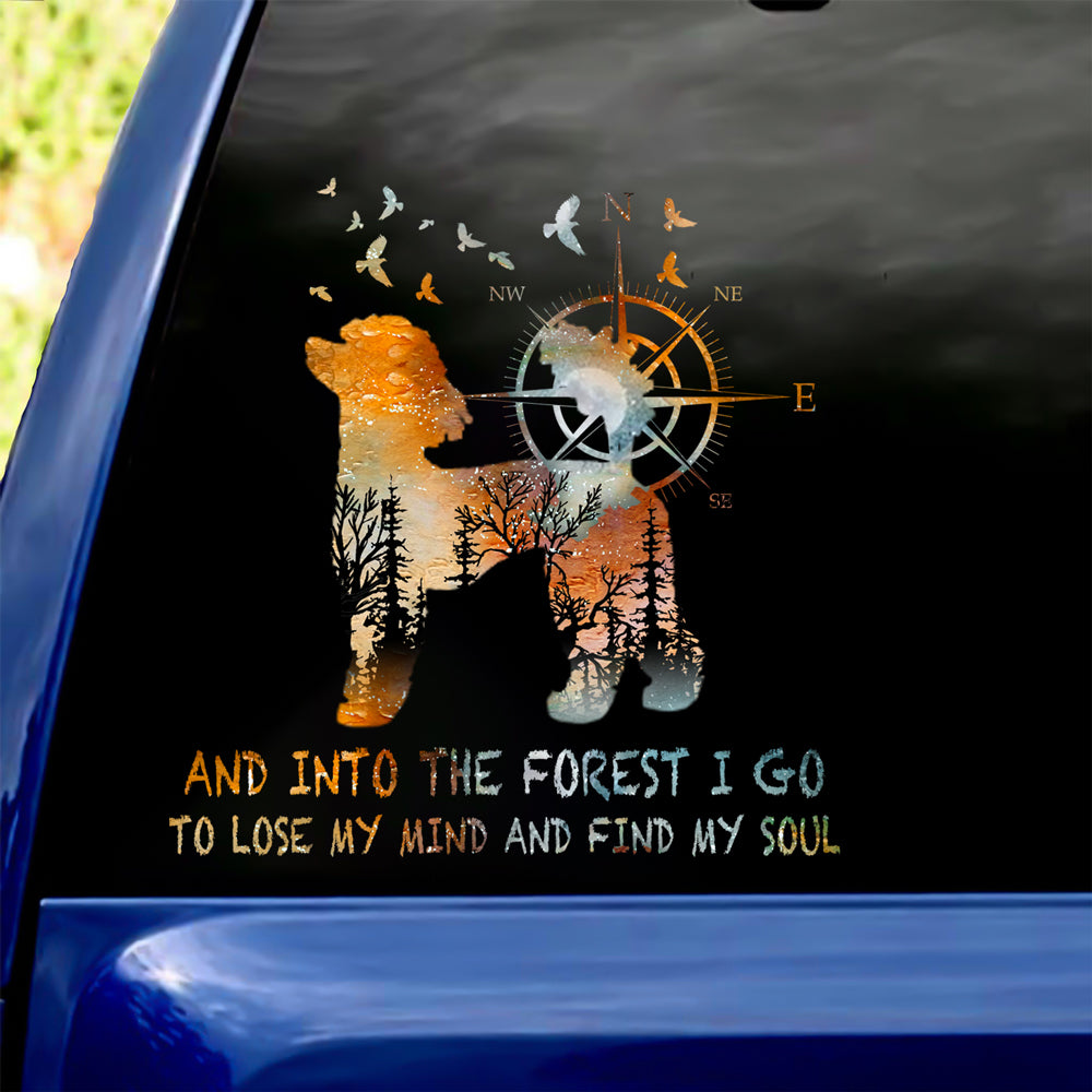 Poodle Into The Forest I Go To Lose My Mind And Find My Soul Car/ Door/ Fridge/ Laptop Sticker V1