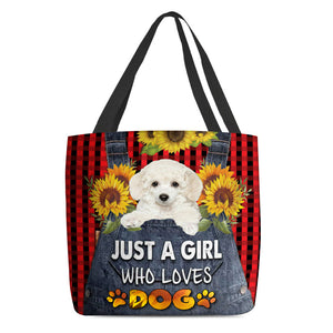 Poodle -Just A Girl Who Loves Dog Tote Bag