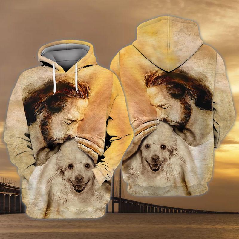 Poodle With God Unisex Hoodie