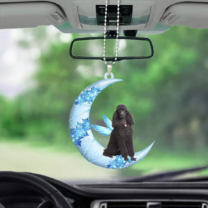 Poodle Angel From The Moon Car Hanging Ornament
