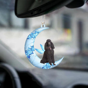 Poodle Angel From The Moon Car Hanging Ornament