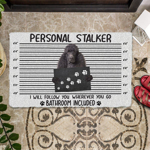 Poodle Personal Stalker Doormat