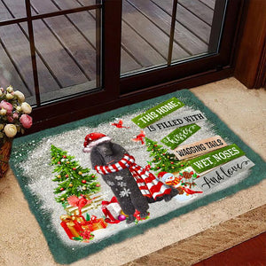 This Home Is Filled With Kisses/Poodle Doormat