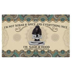 Wish A Mufuka Would-Poodle Doormat