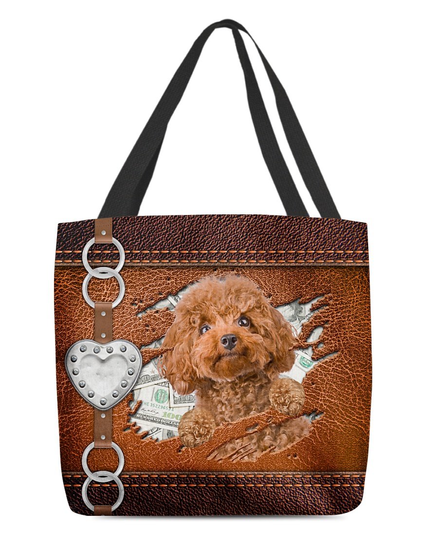 Poodle Stylish Cloth Tote Bag