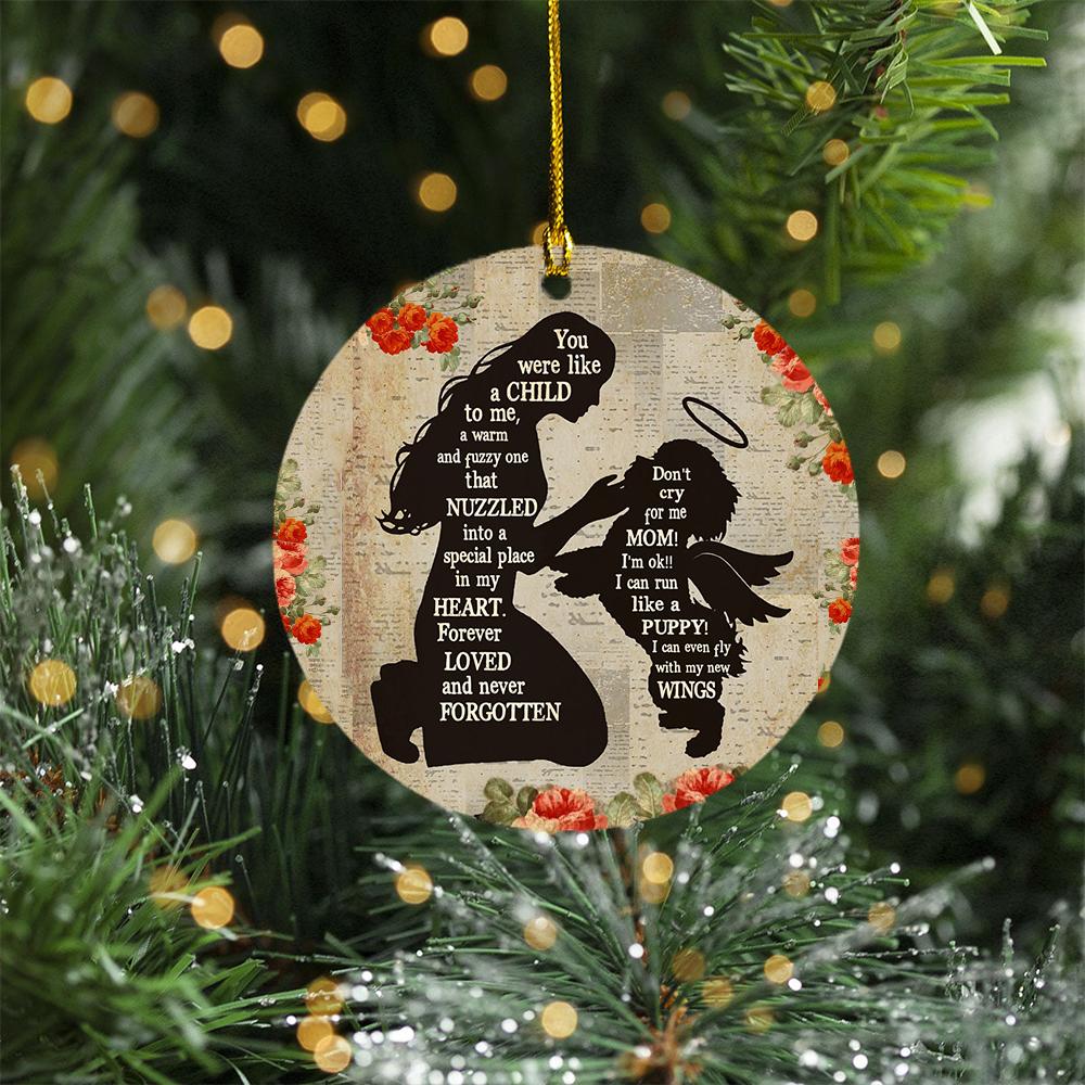 Poodle Angel Memorial Ornament