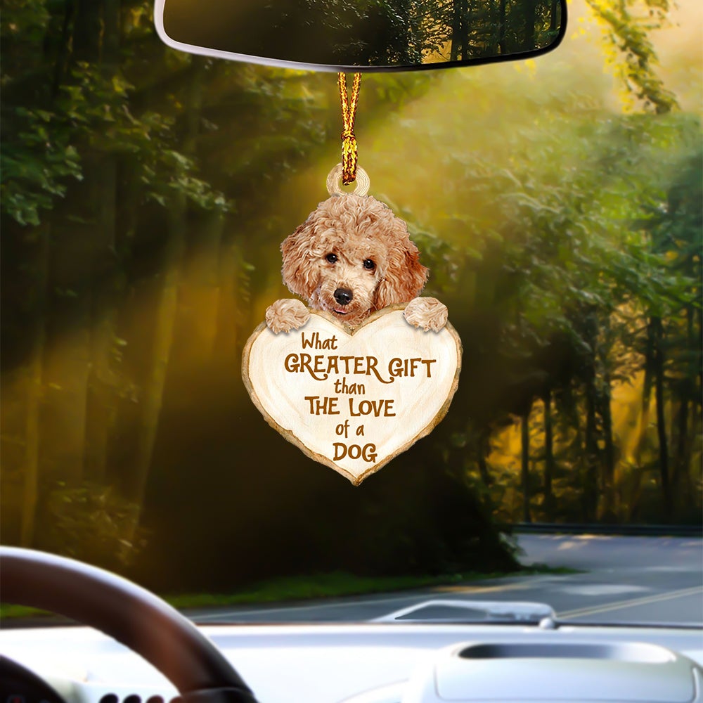 Poodle Greater Gift Car Hanging Ornament