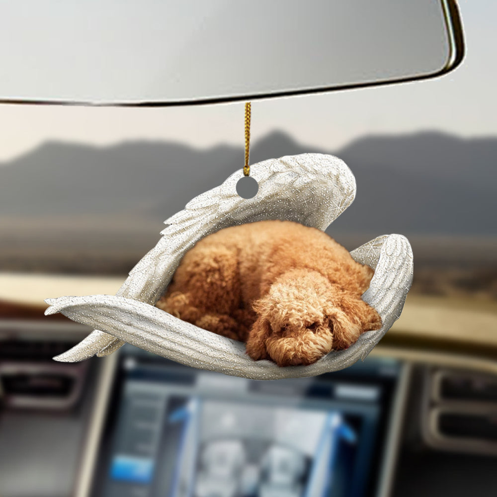 Poodle Sleeping Angel Ornament Sleeping Angel Car Hanging Ornament