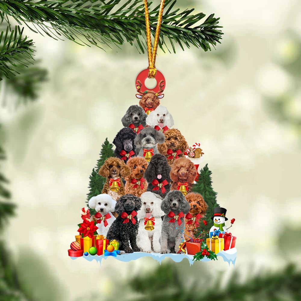 Poodle-Dog Christmas Tree Ornament