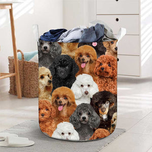 A Bunch Of Poodles Laundry Basket