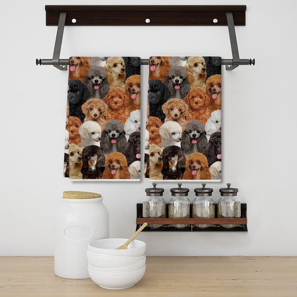 A Bunch Of Poodles Kitchen Towel