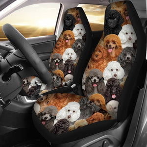 A Bunch Of Poodles Car Seat Cover