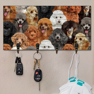 A Bunch Of Poodles Key Hanger