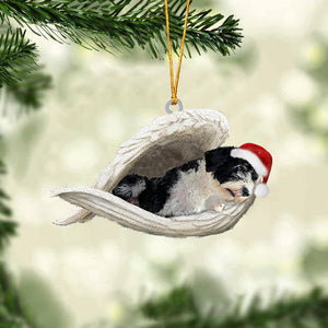 Portuguese Water Dog Sleeping Angel Christmas Ornament