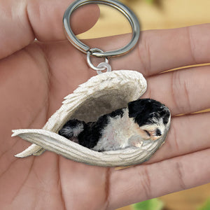 Portuguese Water Dog1Sleeping Angel Acrylic Keychain
