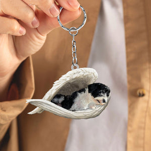 Portuguese Water Dog1Sleeping Angel Acrylic Keychain