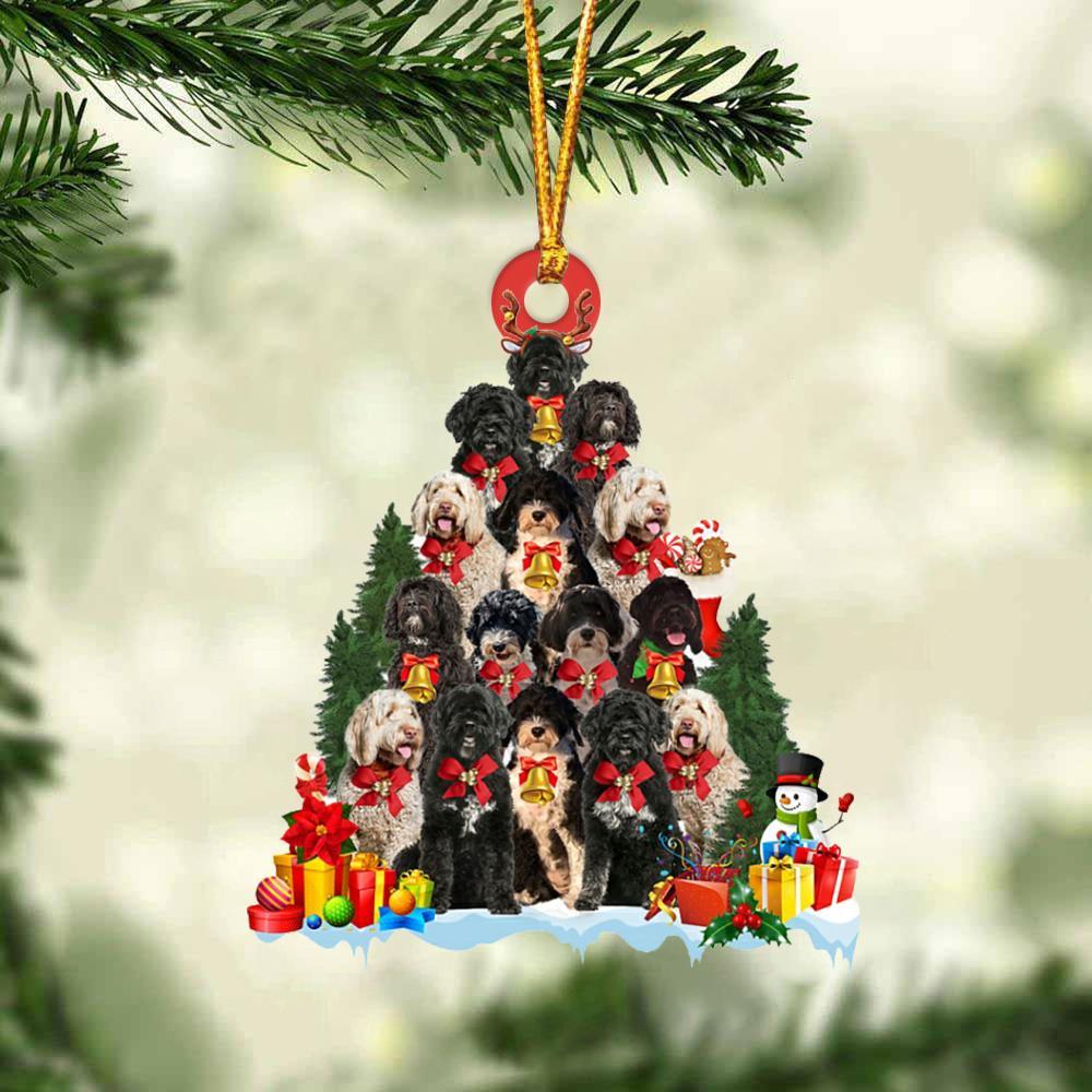 Portuguese Water-Dog Christmas Tree Ornament