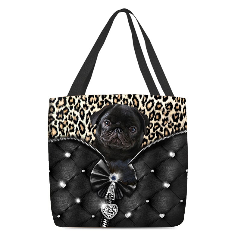 2022 New Release Pug 01 All Over Printed Tote Bag