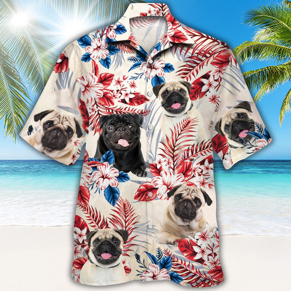 Pug Hawaiian Shirt