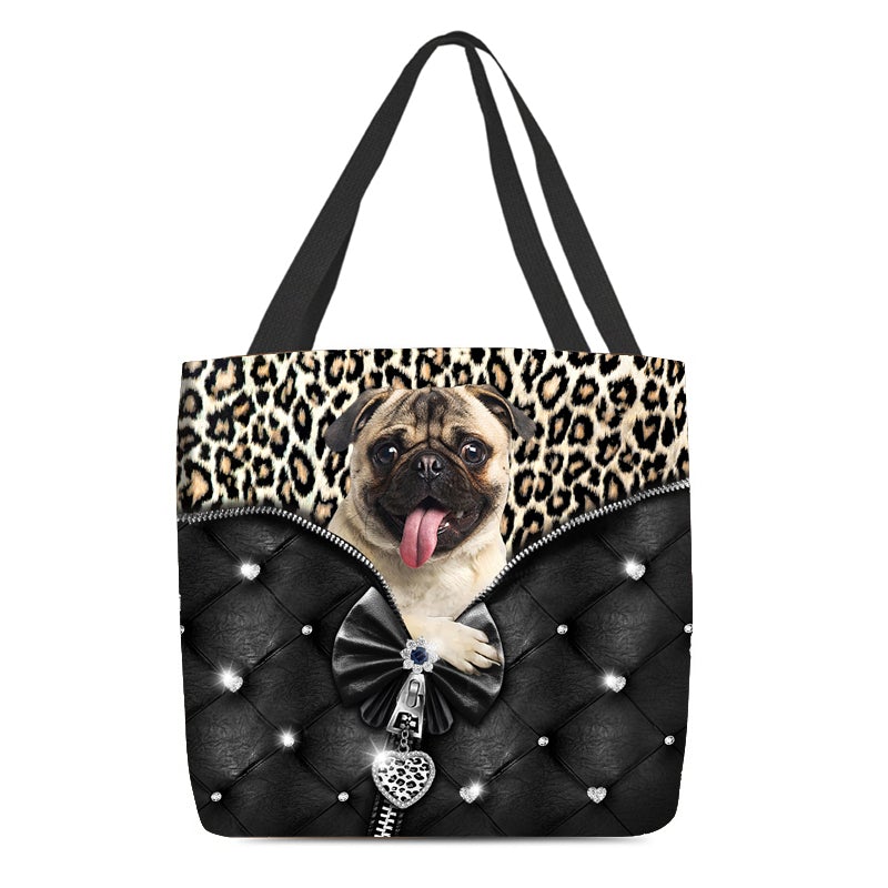 2022 New Release Pug01 All Over Printed Tote Bag