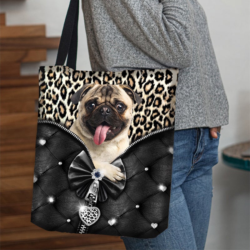 2022 New Release Pug01 All Over Printed Tote Bag