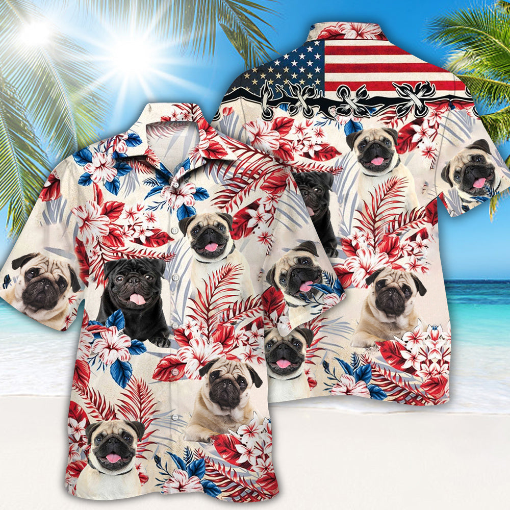 Pug Hawaiian Shirt