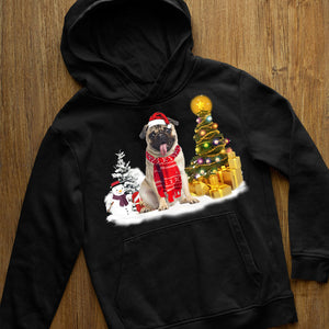 Copy of Unisex Merry Christmas Pug Hoodie