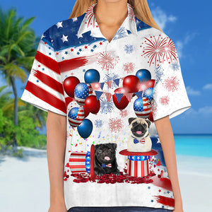 Pug Independence Day Hawaiian Shirt