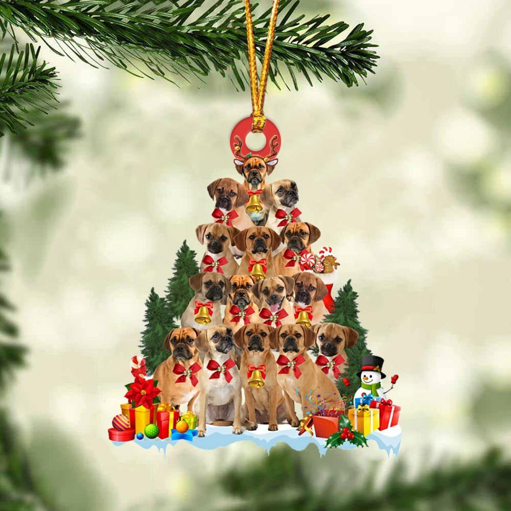 Puggle-Dog Christmas Tree Ornament