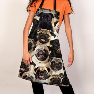 A Bunch Of Pugs Apron/Great Gift Idea For Christmas