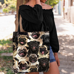 A  Bunch Of Pugs Tote Bag