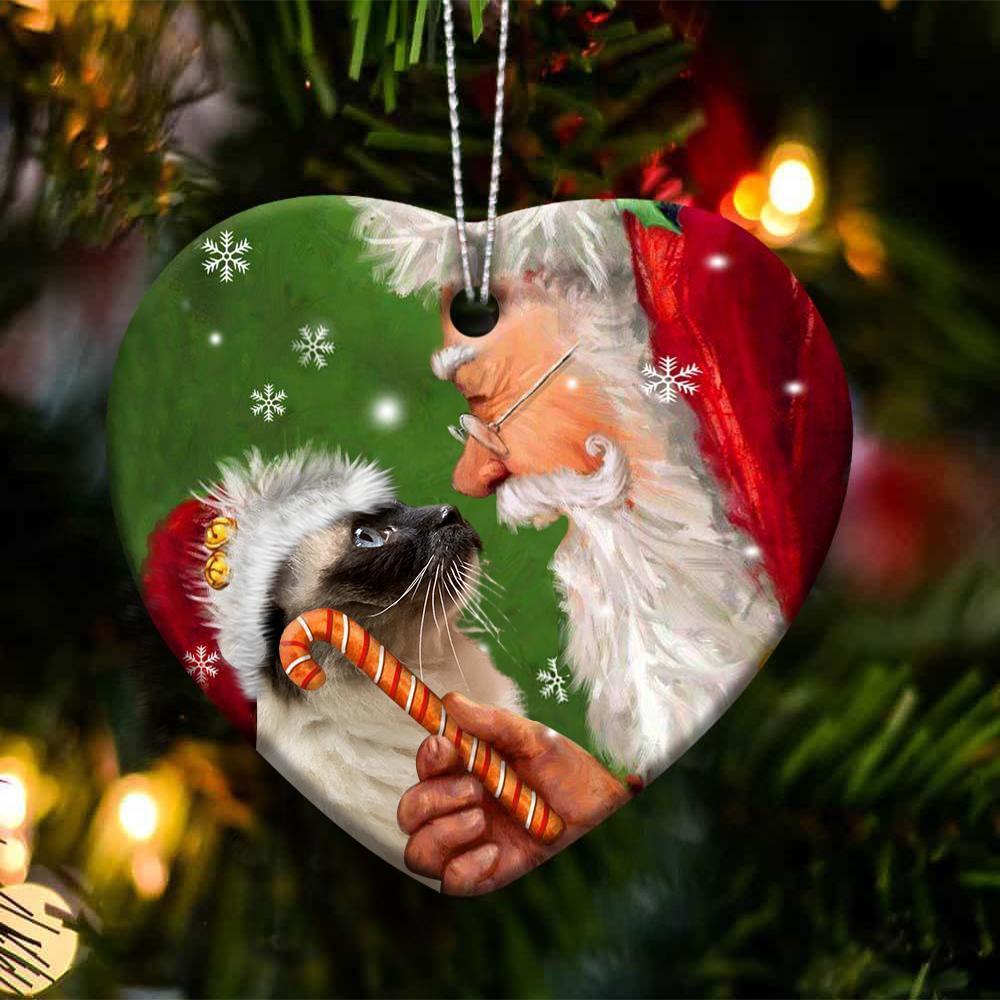 Ragdoll Cat Happy Heart Ornament For Cat Lovers