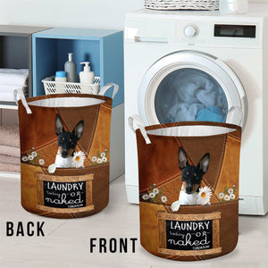 Rat Terrier08 Laundry Today Or Naked Tomorrow Laundry Basket