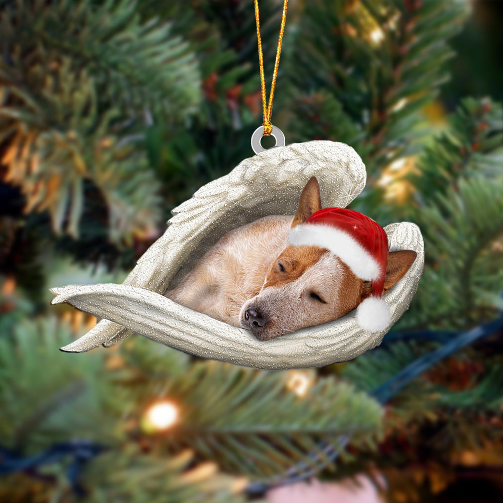 Adorno Para Árbol De Navidad: Perro Red Heeler (Australiano) – Colgante Acrílico Navideño Original Y Resistente