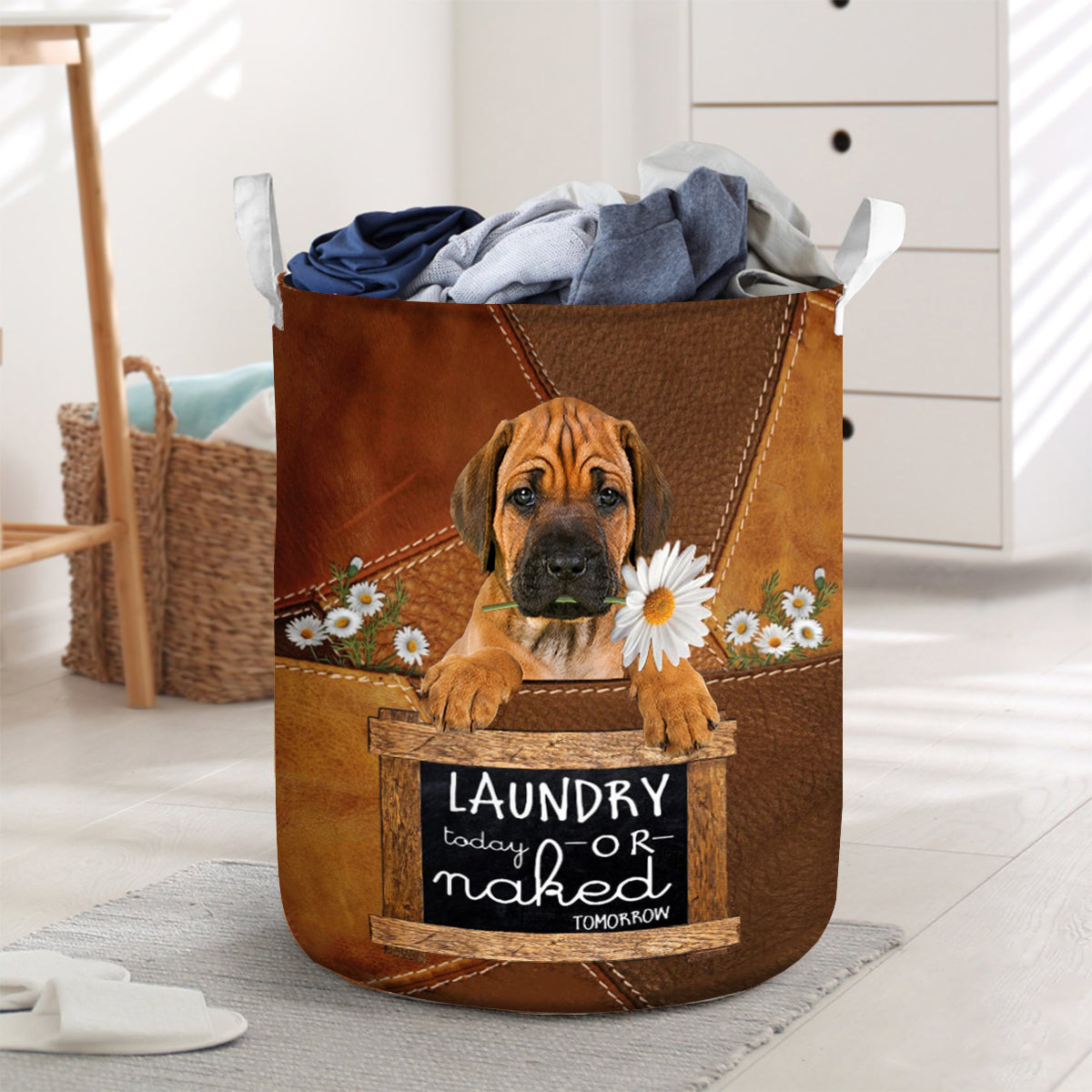 Rhodesian Ridgeback Laundry Today Or Naked Tomorrow Laundry Basket