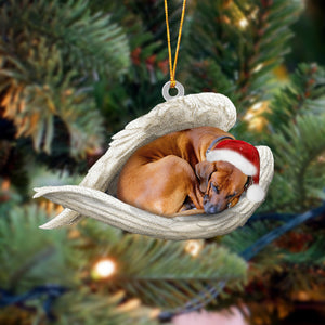 Rhodesian Ridgeback Sleeping Angel Christmas Ornament