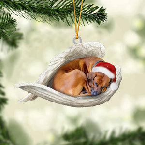 Rhodesian Ridgeback Sleeping Angel Christmas Ornament