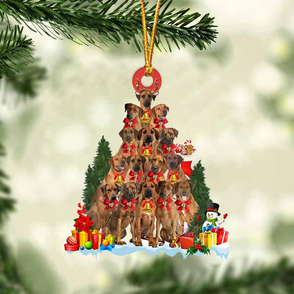 Rhodesian Ridgeback-Dog Christmas Tree Ornament