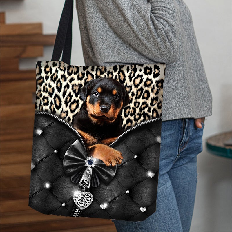 2022 New Release Rottweiler All Over Printed Tote Bag