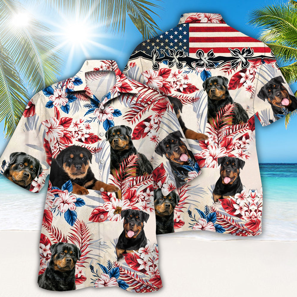 Rottweiler Hawaiian Shirt